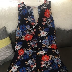 Tropical Flowy Sleeveless Dress